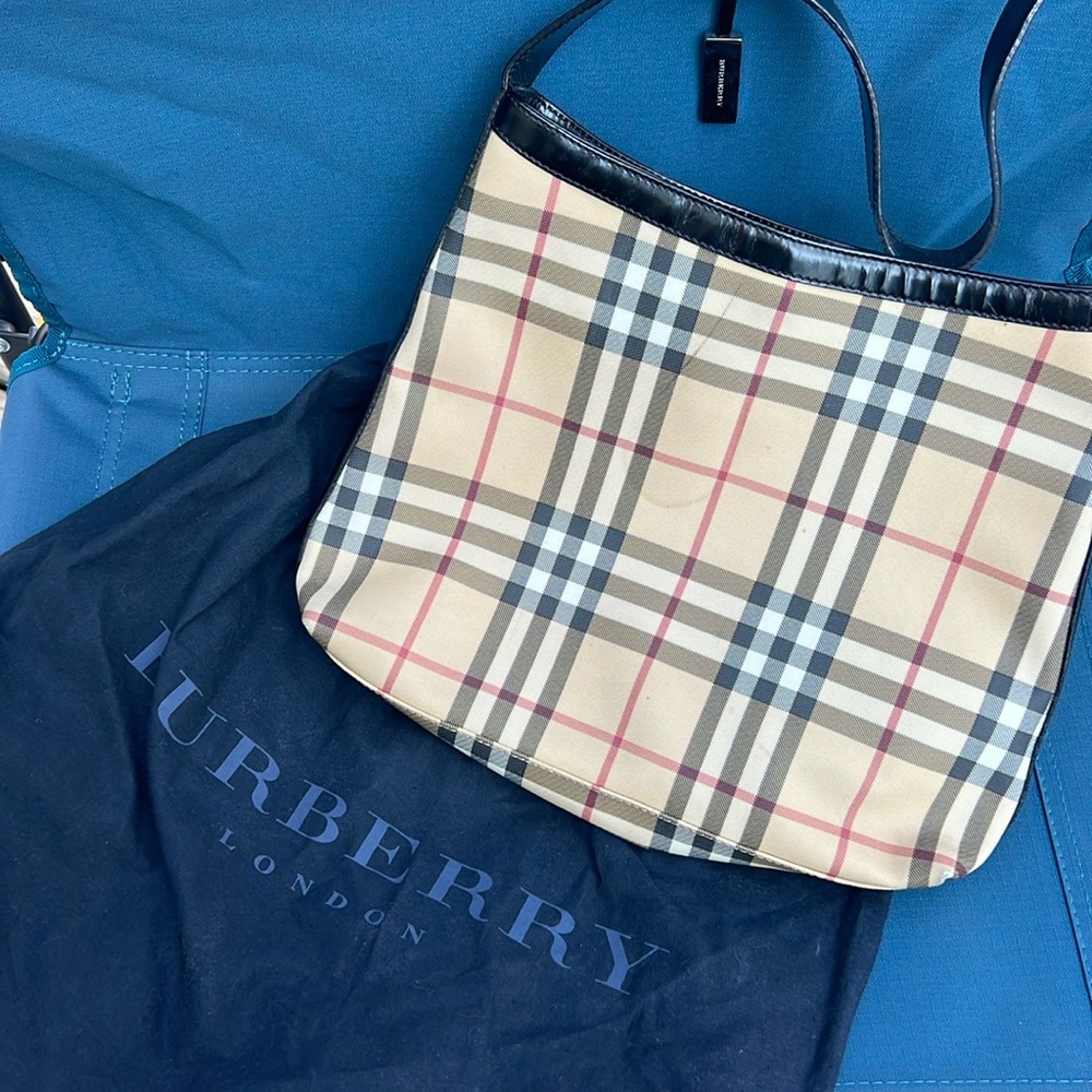 Authentic Burberry Hobo Bag Vintage